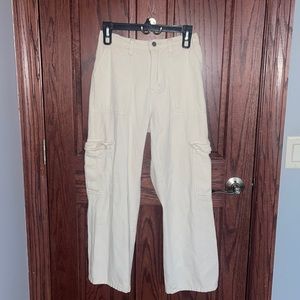 Cream Cargo pants